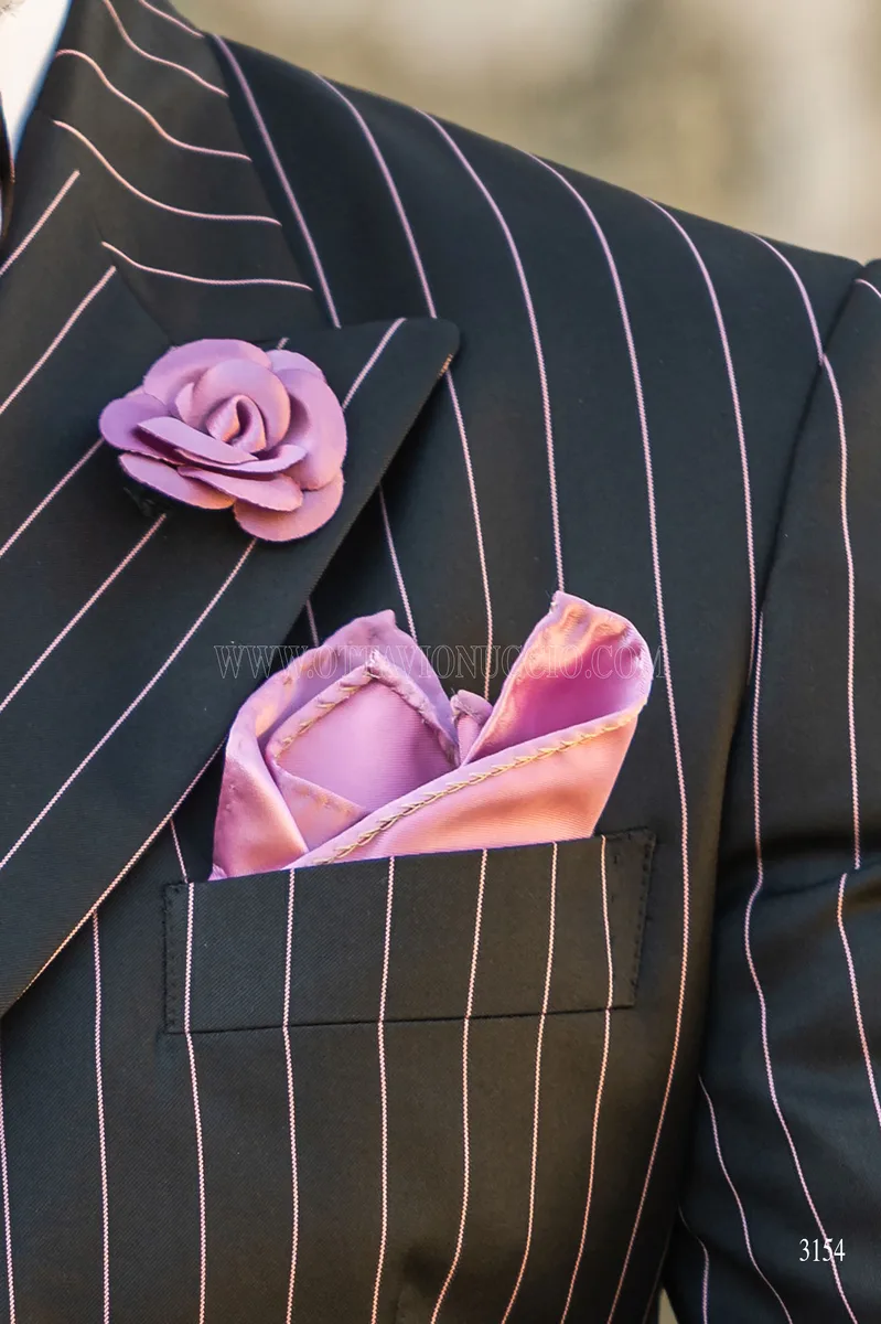 Fazzoletto in raso rosa