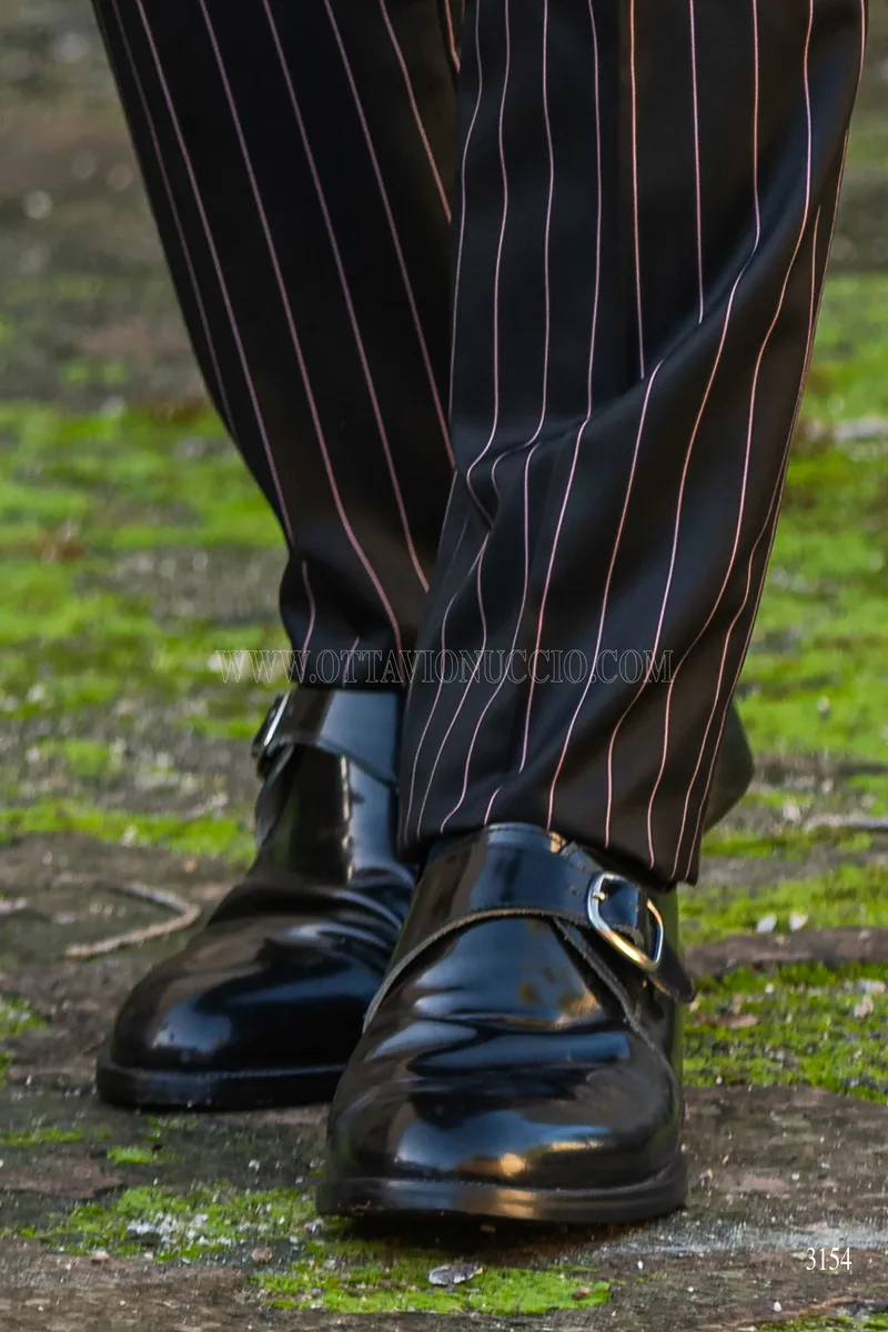 Scarpe Derby fibbia laterale