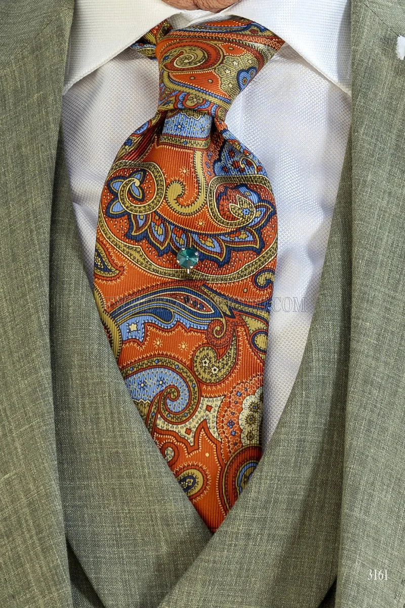 Cravatta in seta jacquard