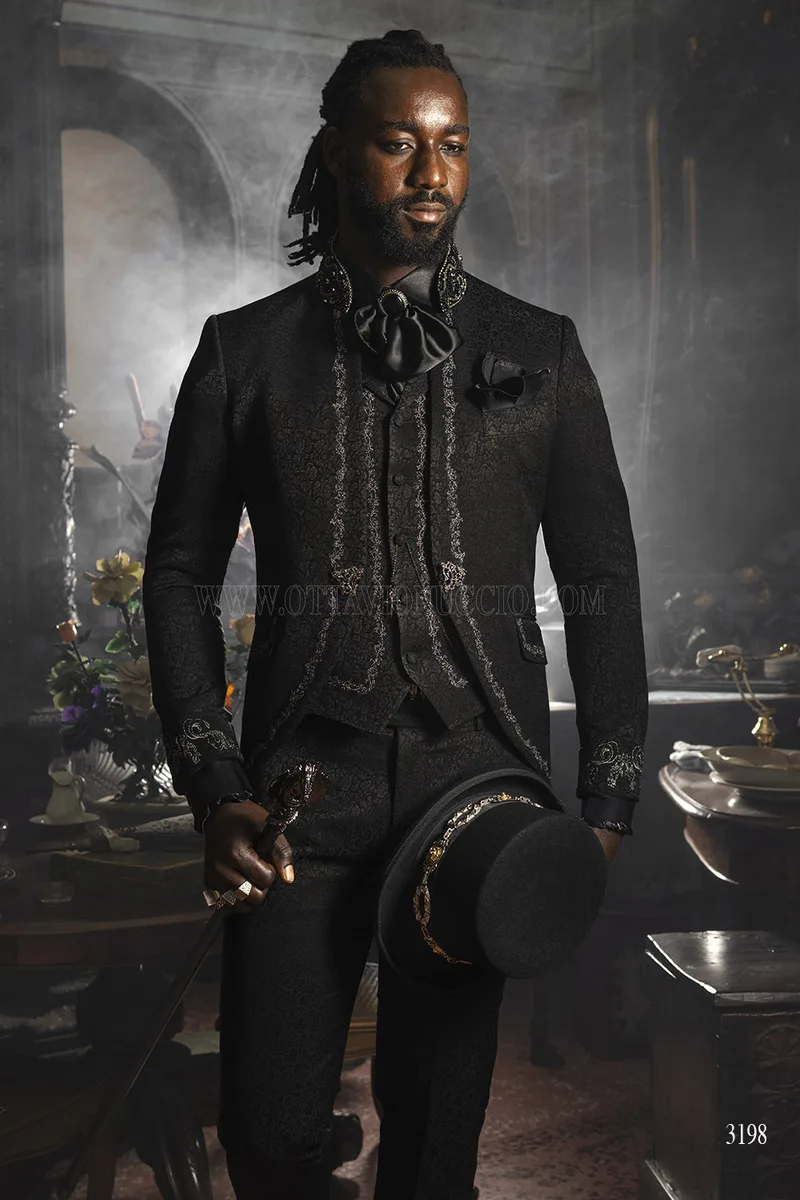 Abito da Sposo Gothic-Luxury Total-Black – Piano americano