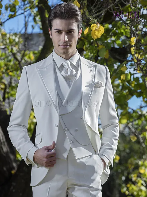 White groom suit