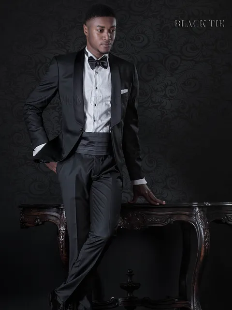 Men's black tuxedo for ceremonies | Elegant men's suit