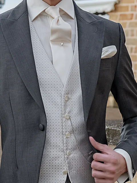 Ivory Pure Silk Waistcoat