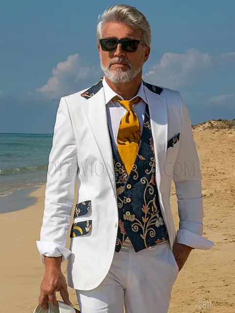 Gold satin tie