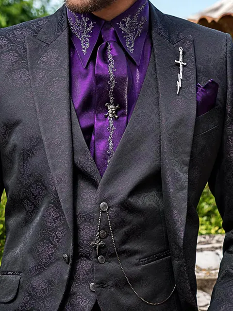 Bordeaux waistcoat in jacquard