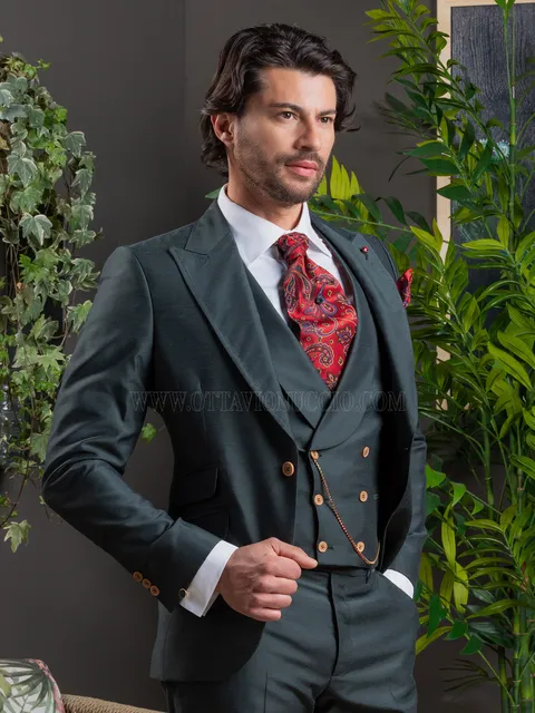 Men's petrol green formal suit