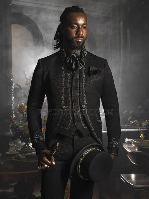 Groom Suit Gothic-Luxury Total-Black