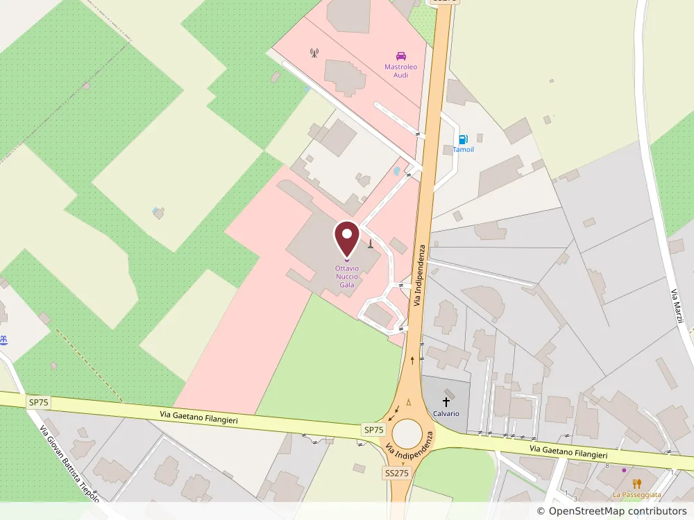 Map of the area around S.S. 275, Km 21,400, 73039 Tricase (LE), Italia