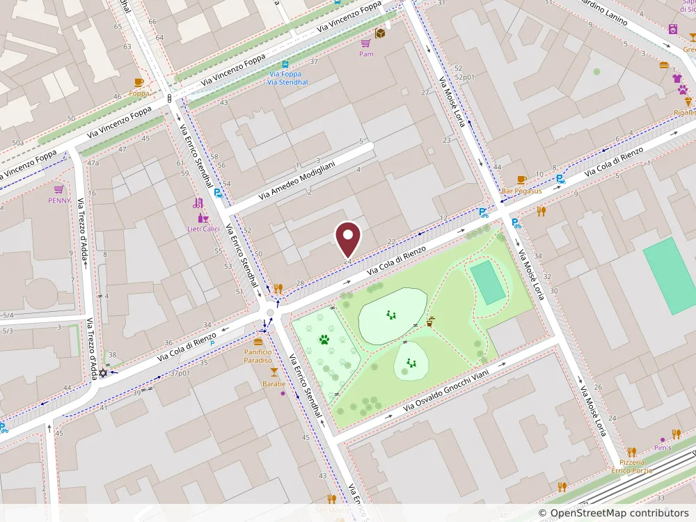 Map of the area around Via Cola di Rienzo, 24, 20144 Milano (MI), Italia