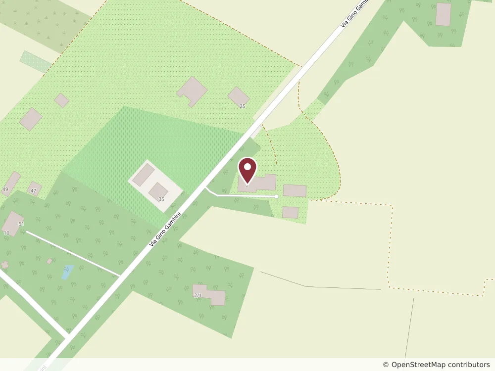 Map of the area around via Gino Gambini, 2/5, 42123 Reggio Emilia (RE), Italia
