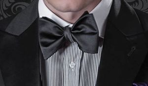 Papillon da annodare in raso nero 29a85b98d5b8dd50