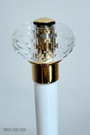 Bastone bianco con pomolo sfera crystal 12c40eb2fbcd9d23