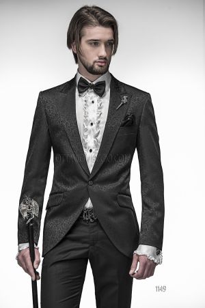 Abito sposo con giacca jacquard