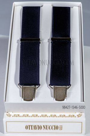 Bretelle blu in elastico rasato effc56cd6a89f1fe