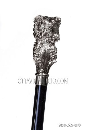 Black Cane with Nickel-Tone Knob 373f0b5e8e1b343f