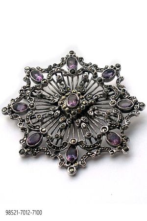 Spilla stella 8 punte placcata in argento 293dff30a091885c