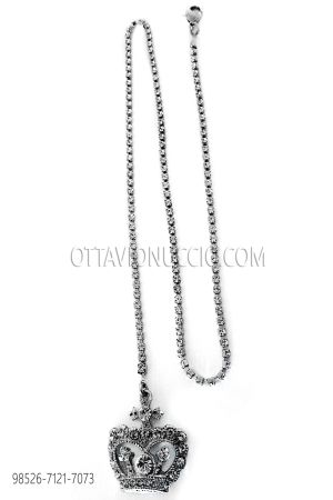 Chaînette avec pendentif couronne argent 802b49ee82ebfe11