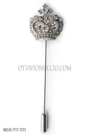 Alfiler corona nikel strass crystal 46b31dc523ab87b4
