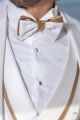 Papillon bicolore bianco nodo oro 3b08ca8029640cc3