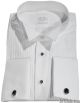 Chemise blanche Tuxedo col cassé en coton avec plissé 1827287b7b154b79