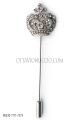 Krawatten-Pin mit Krone und crystal Strasssteine 46b31dc523ab87b4