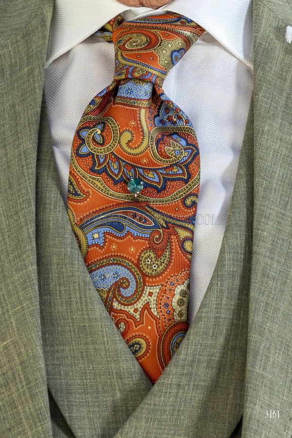 Cravatta in seta jacquard