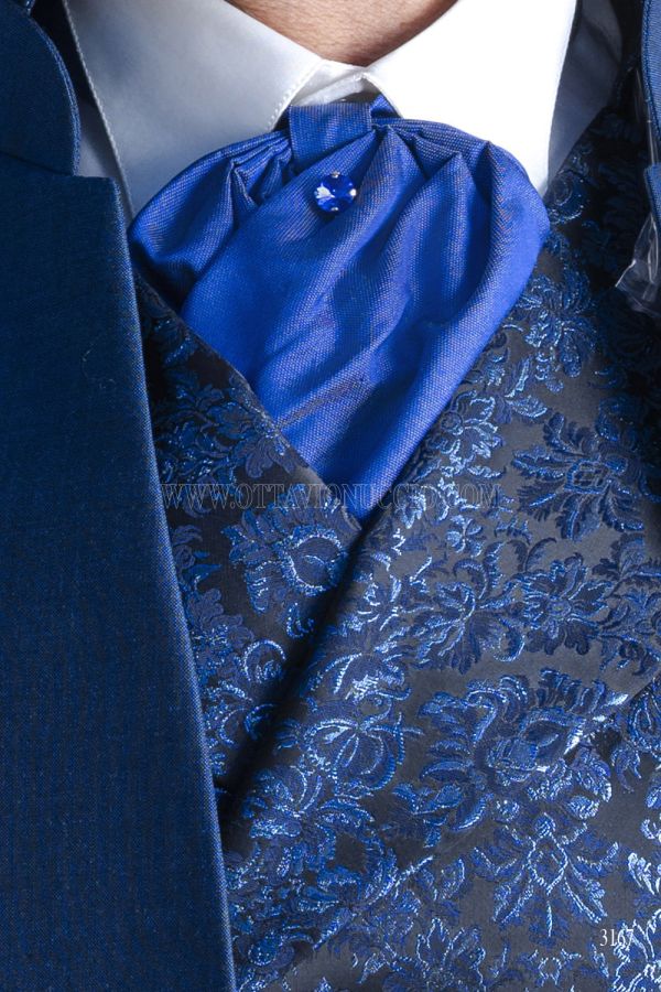 Plastron annodato in seta