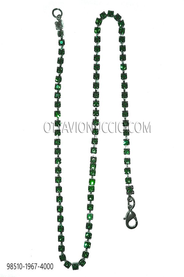 Green Diamante Embellished Chain
